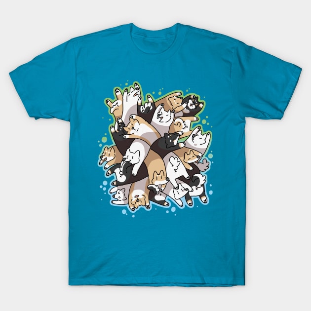 Dog Pile T-Shirt by goccart